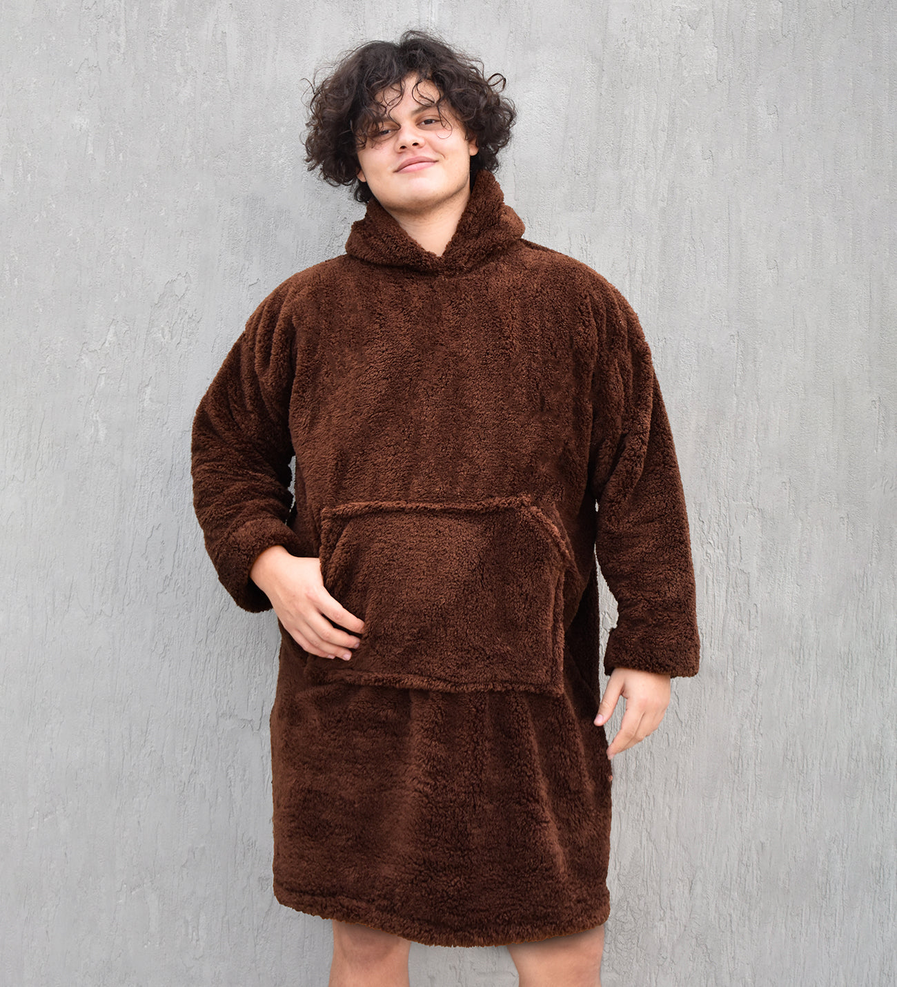 Wellsoft Kapşonlu Giyilebilir Tv Battaniyesi Unisex Oversize