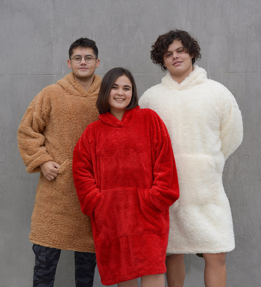 Wellsoft Kapşonlu Giyilebilir Tv Battaniyesi Unisex Oversize