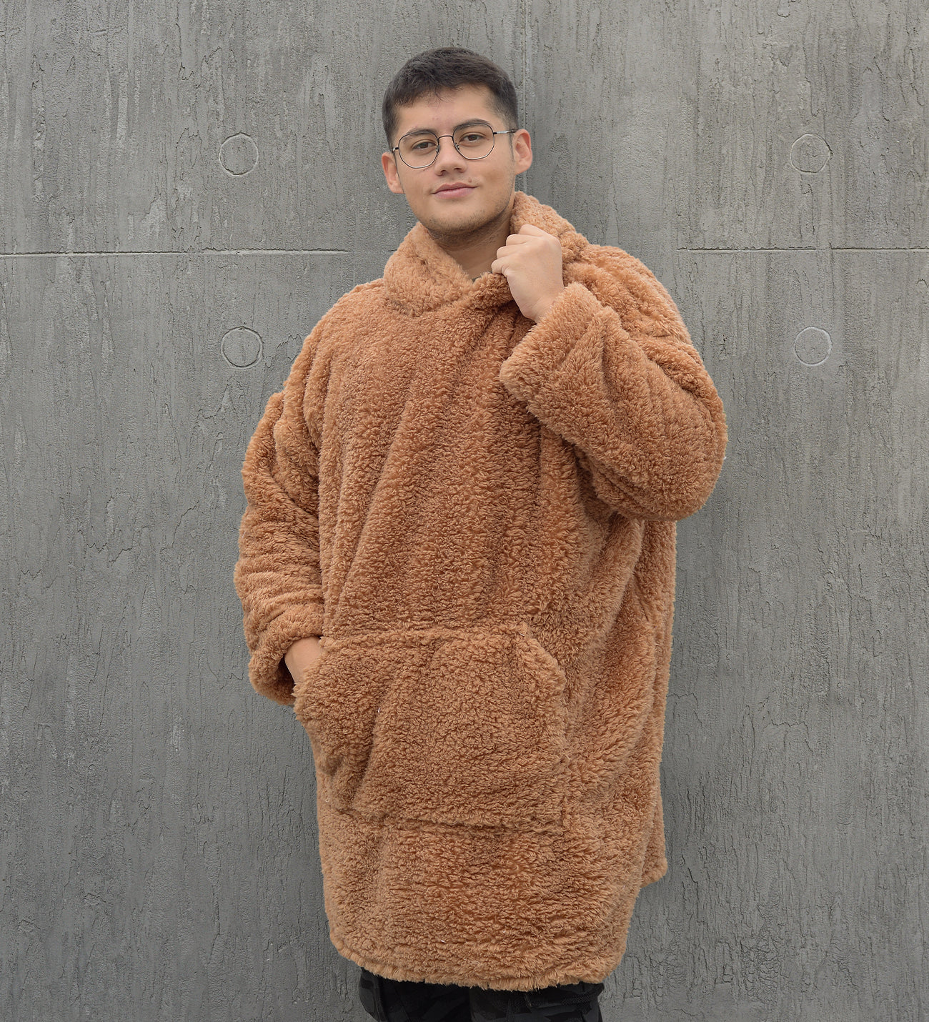 Wellsoft Kapşonlu Giyilebilir Tv Battaniyesi Unisex Oversize
