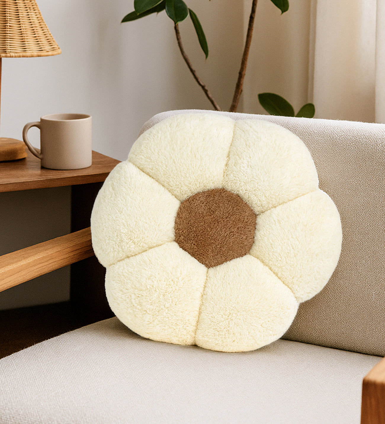 Pelüş Papatya Kırlent