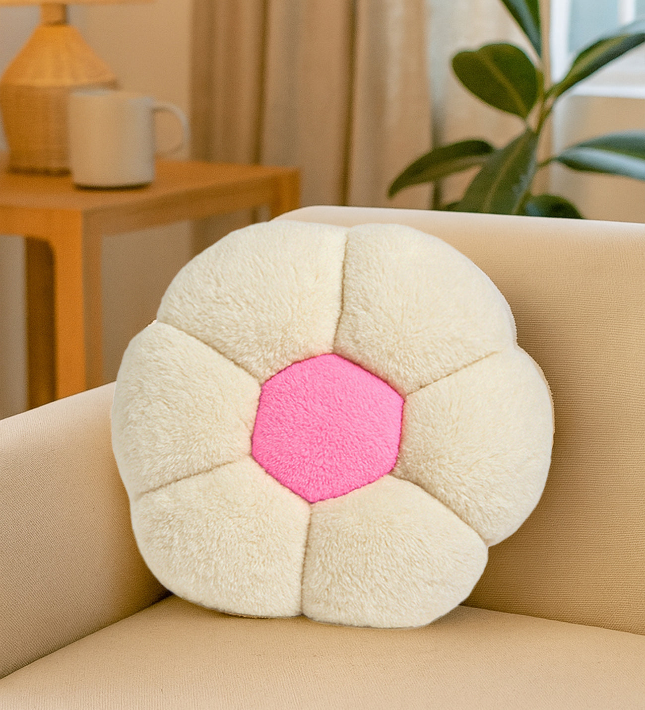 Pelüş Papatya Kırlent