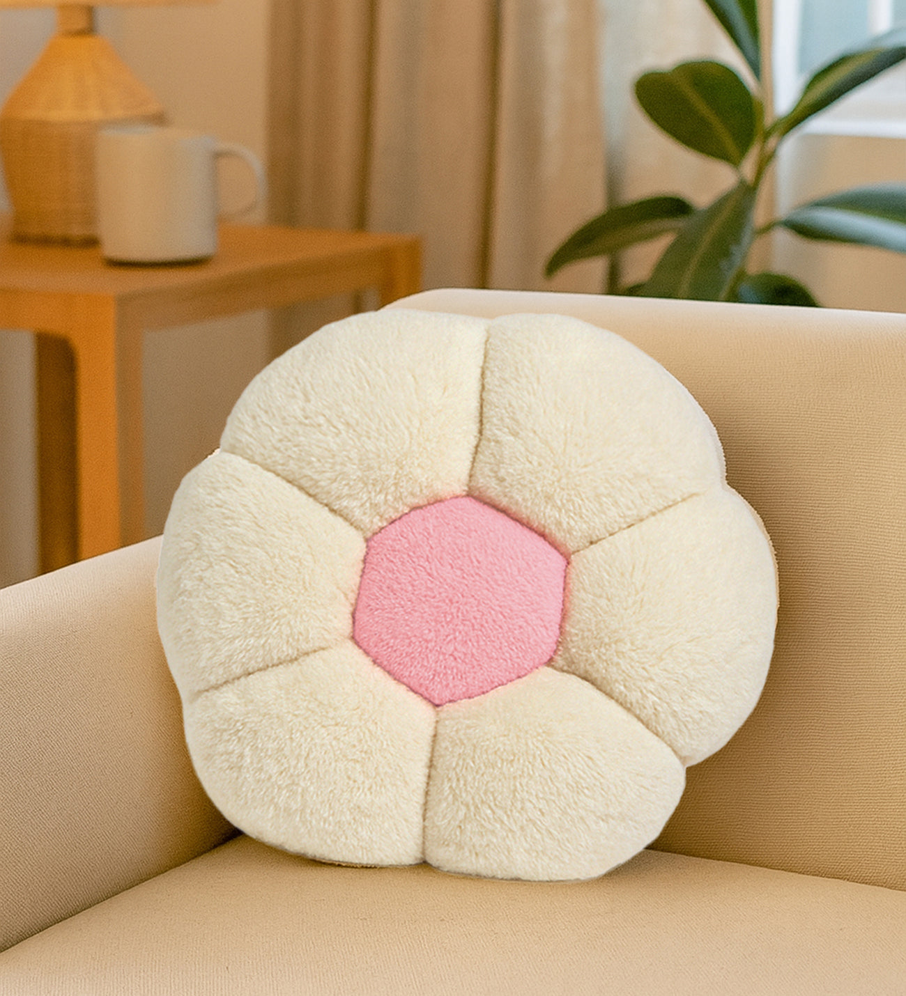 Pelüş Papatya Kırlent