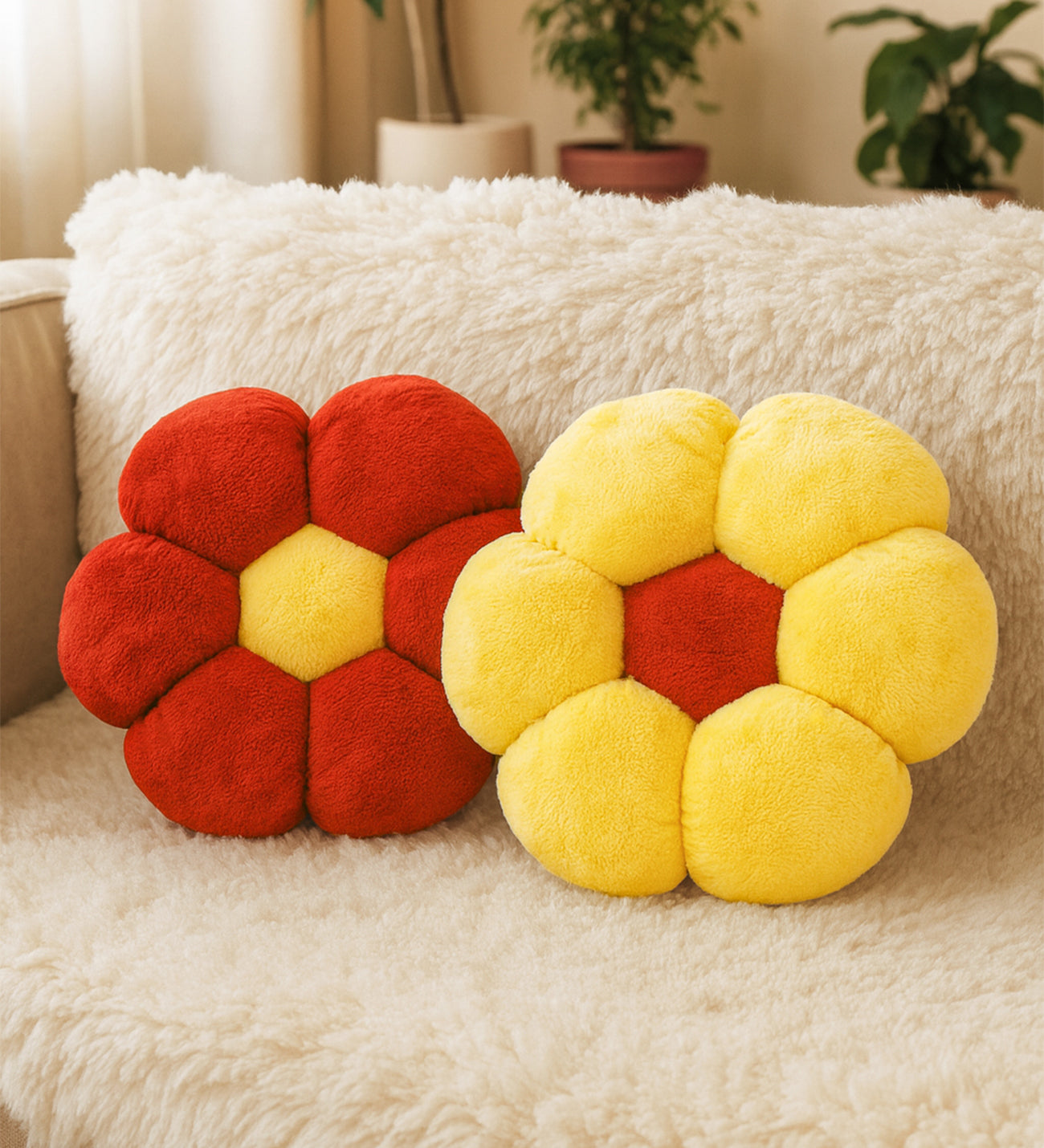 Taraftar Serisi- Pelüş Papatya Kırlent