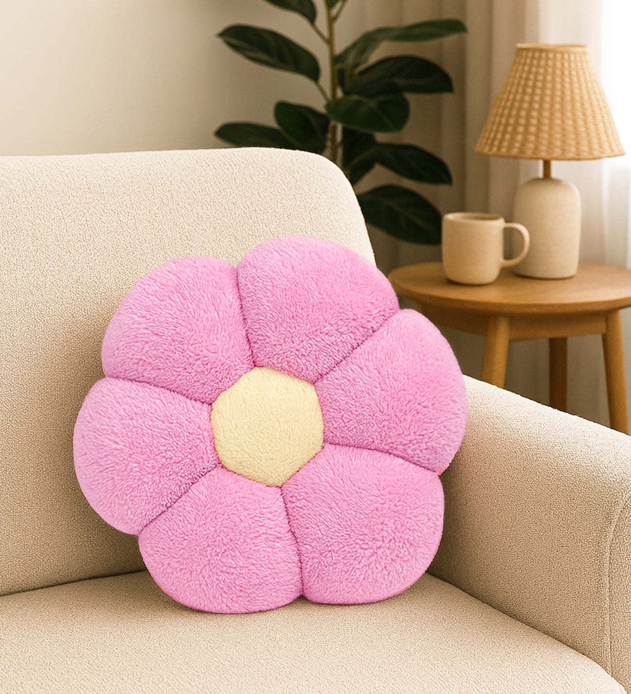 Pelüş Papatya Kırlent