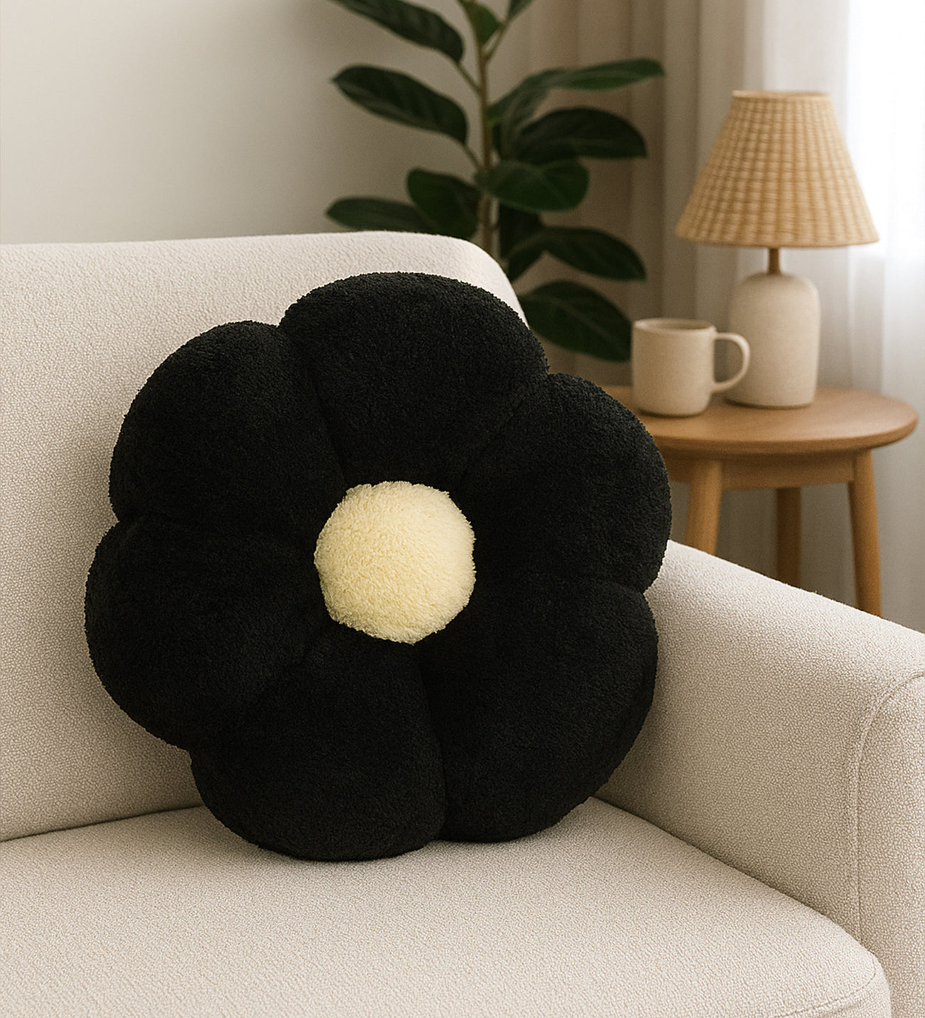 Pelüş Papatya Kırlent