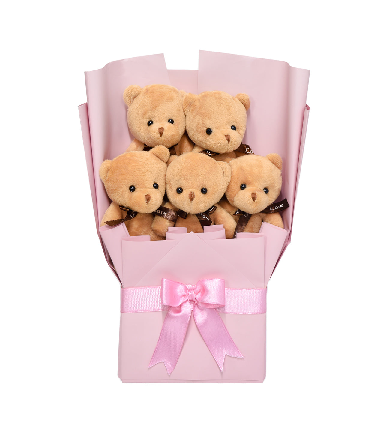 Romantik Hediye Seti (Dev Boy Pelüş Ayı & Pelüş Ayıcık Buketi)