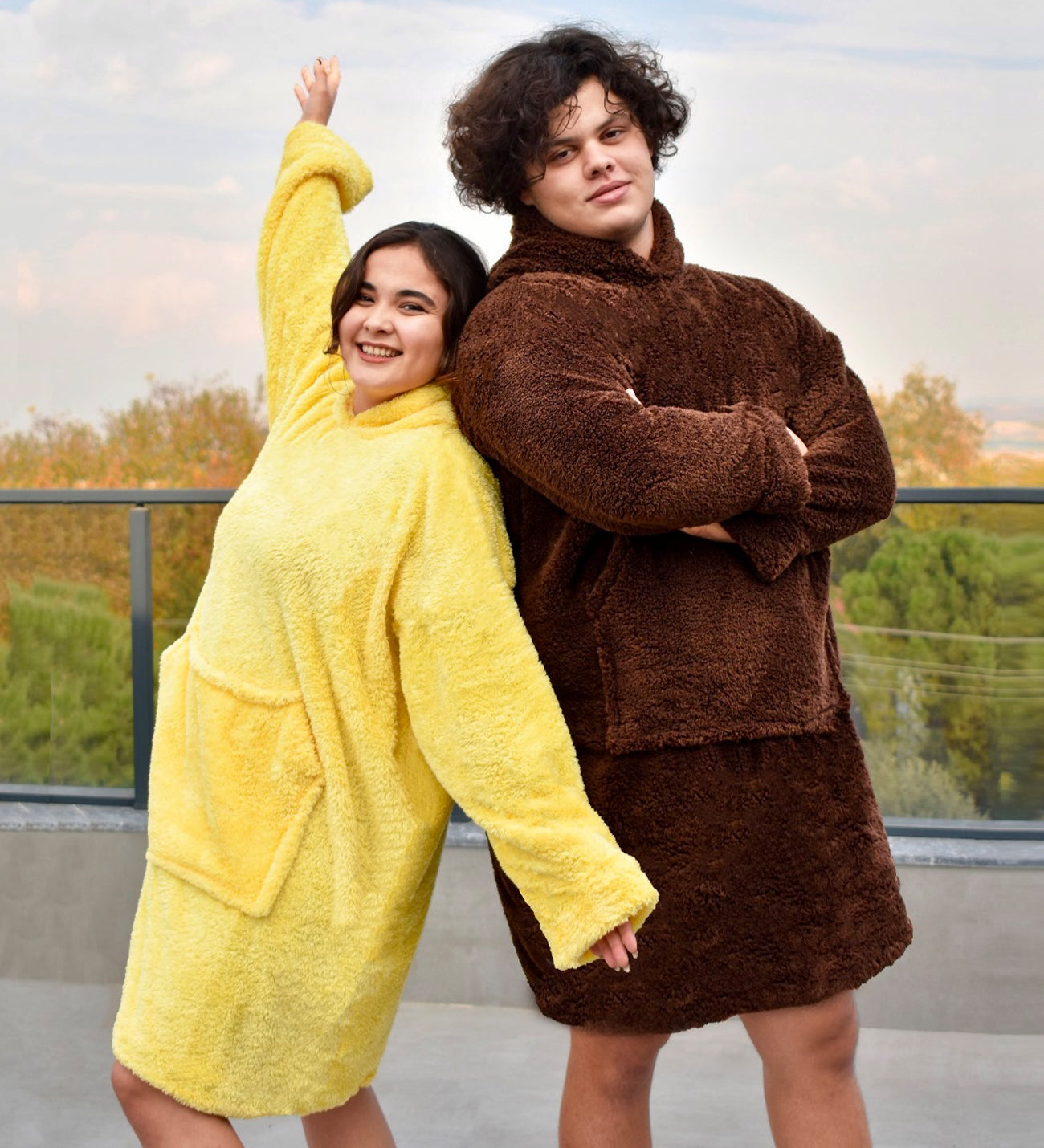 Wellsoft Kapşonlu Giyilebilir Tv Battaniyesi Unisex Oversize