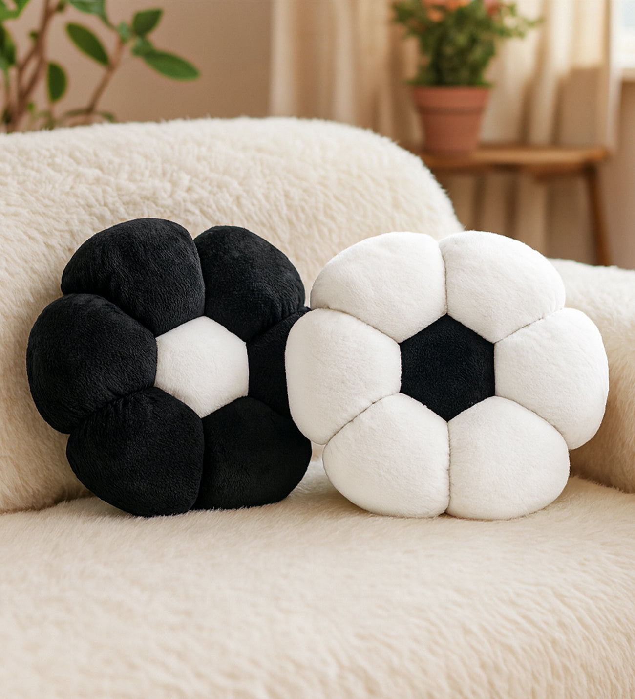 Taraftar Serisi- Pelüş Papatya Kırlent