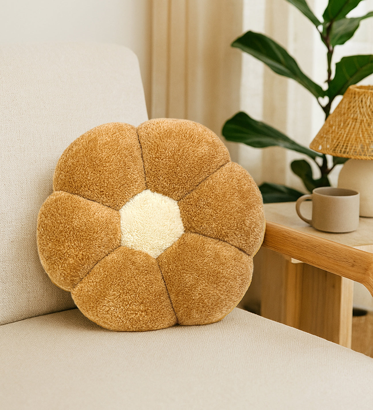 Pelüş Papatya Kırlent