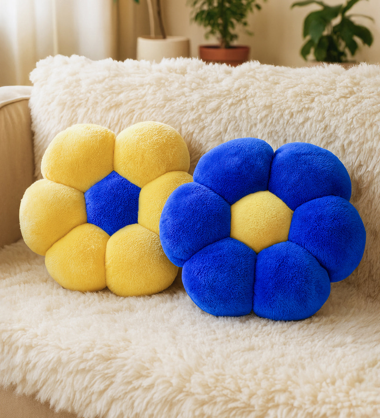 Taraftar Serisi- Pelüş Papatya Kırlent