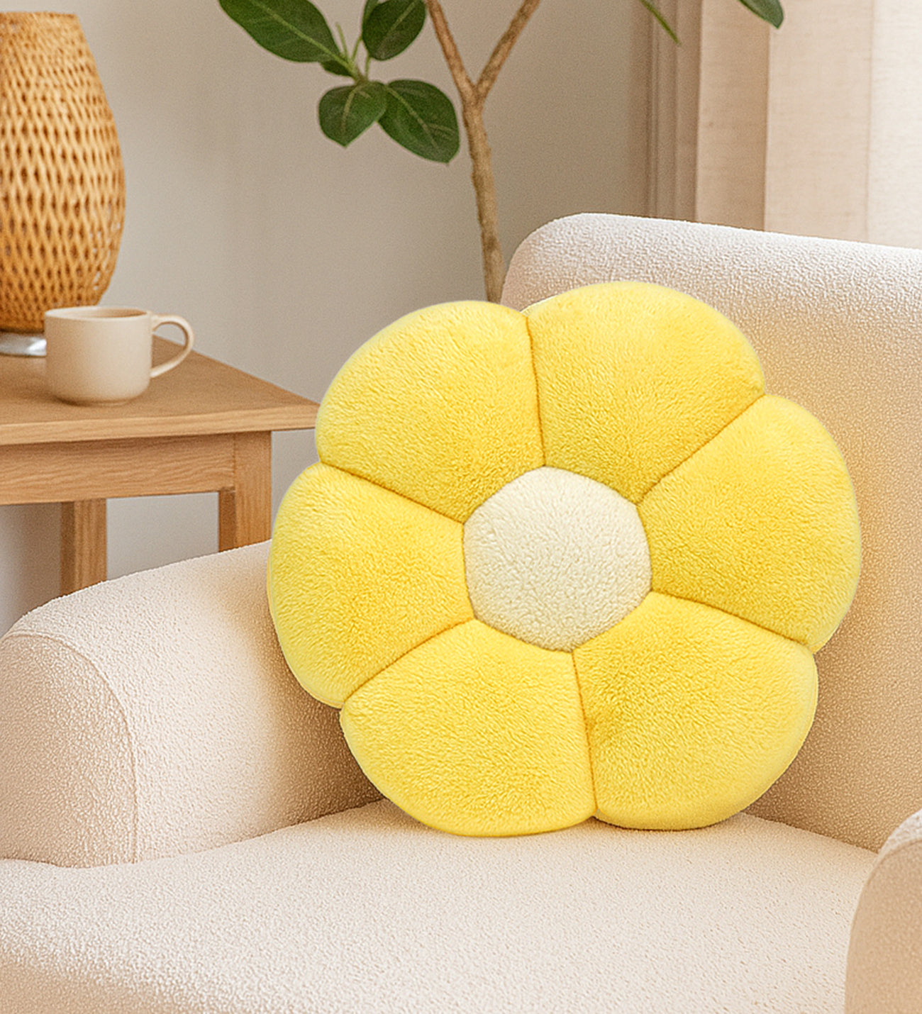 Pelüş Papatya Kırlent